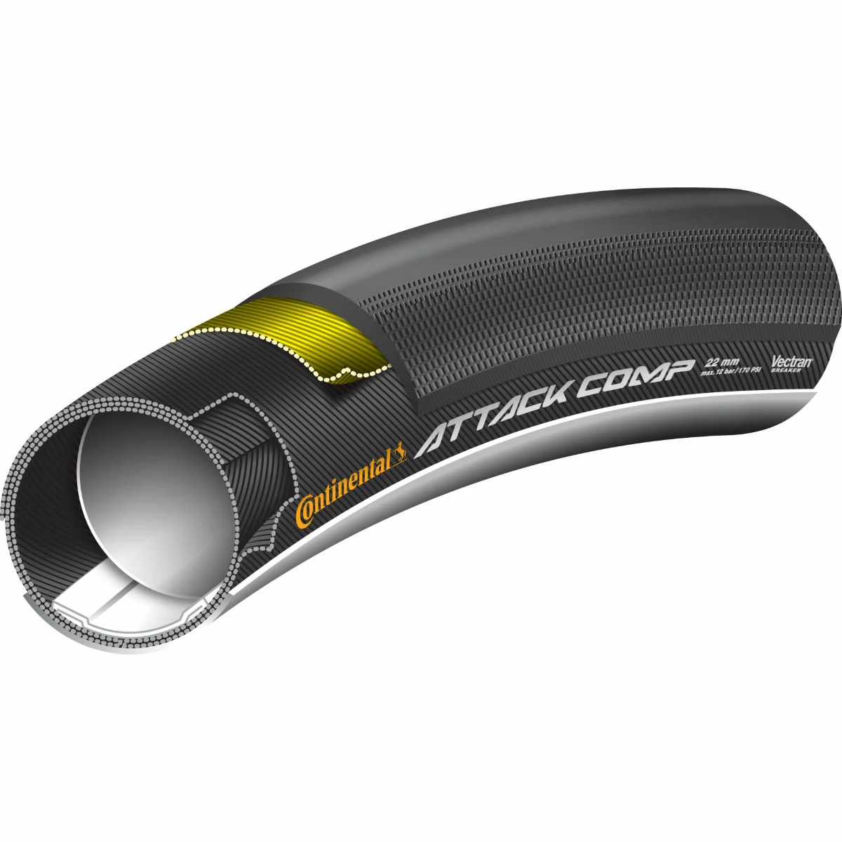 Continental GP Attack Comp Tubular Tyre 5 Continental GP Attack Comp Tubular Tyre - Image 3