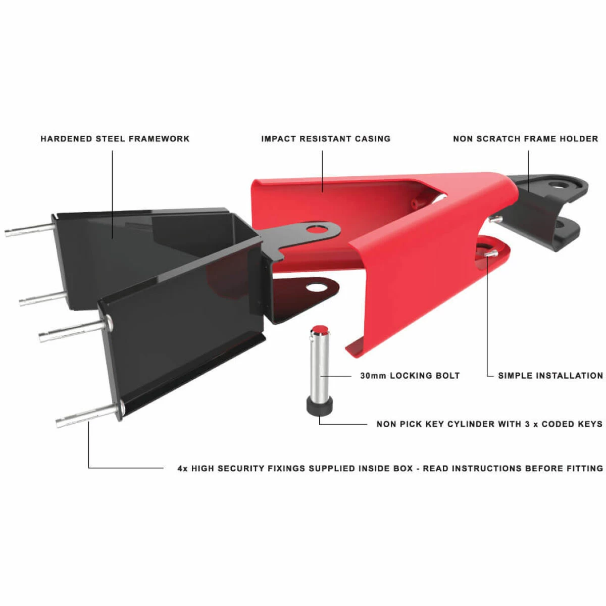 Hiplok AIRLOK Wall Mounted Lock And Hanger 15 Hiplok AIRLOK Wall Mounted Lock And Hanger - Image 13