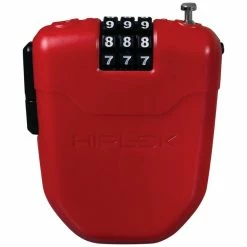 Hiplok FX Wearable Combination Lock -Bikes Sales Shop Hiplok FX Wearable 1m Retractable Cable Combination Bicyc Internal Red NotSet FX1RD 1