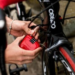 Hiplok FX Wearable Combination Lock -Bikes Sales Shop Hiplok FX Wearable 1m Retractable Cable Combination Bicyc Internal Red NotSet FX1RD 3