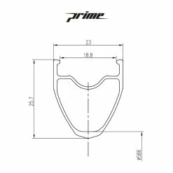 Prime Baroudeur - Tubeless Bundle -Bikes Sales Shop Prime Baroudeur Road Wheelset Wheel Sets Black PBRW700B 34