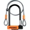 Kryptonite Evolution Mini 7 Bike Lock And Kryptoflex Cable -Bikes Sales Shop prod171131 Black Orange NE 01